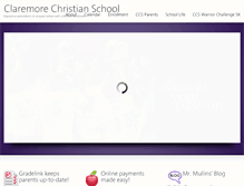 Tablet Screenshot of claremorechristian.com